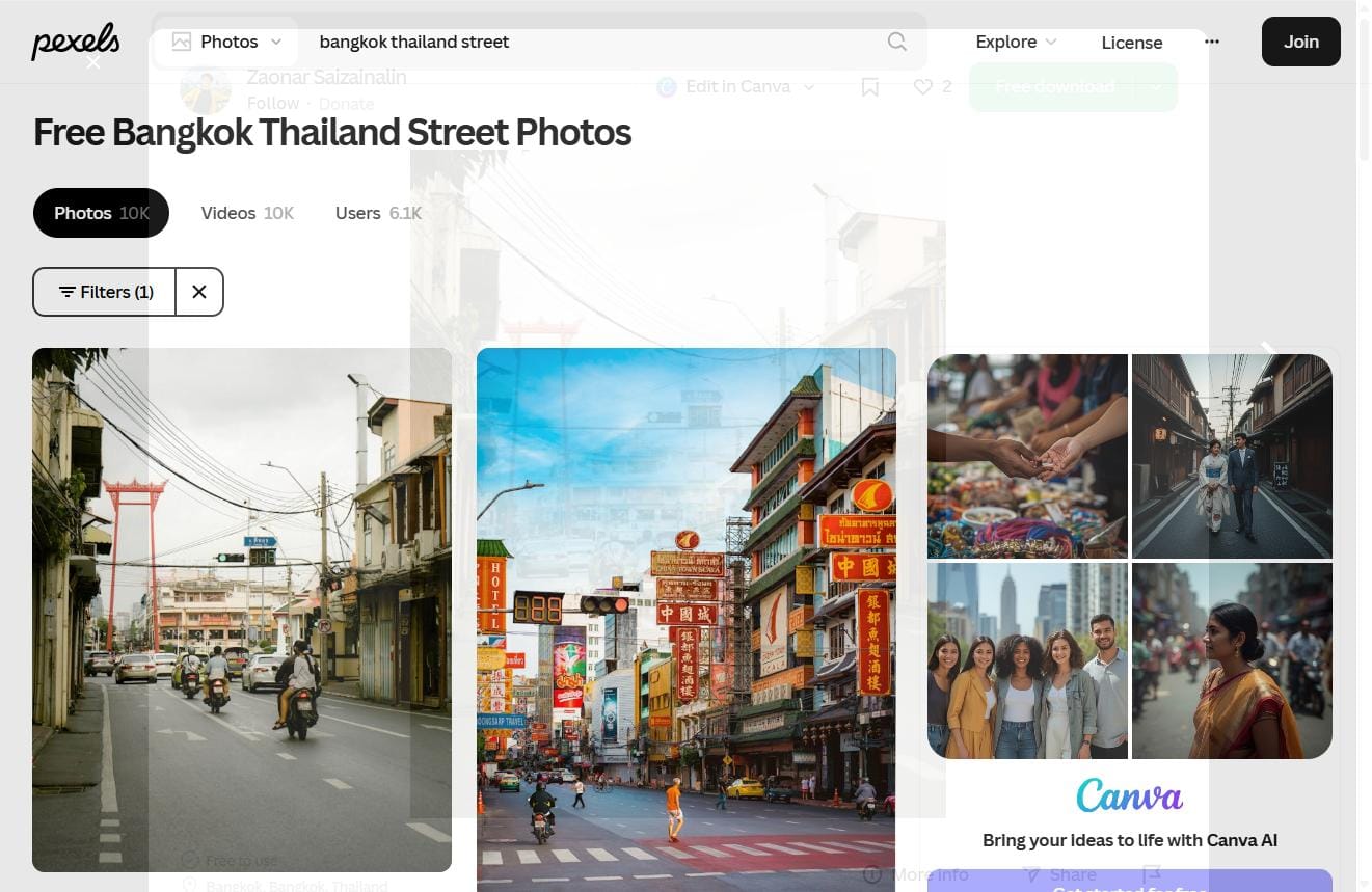 90 days in Thailand - Bangkok street scene with Giant Swing for American expats