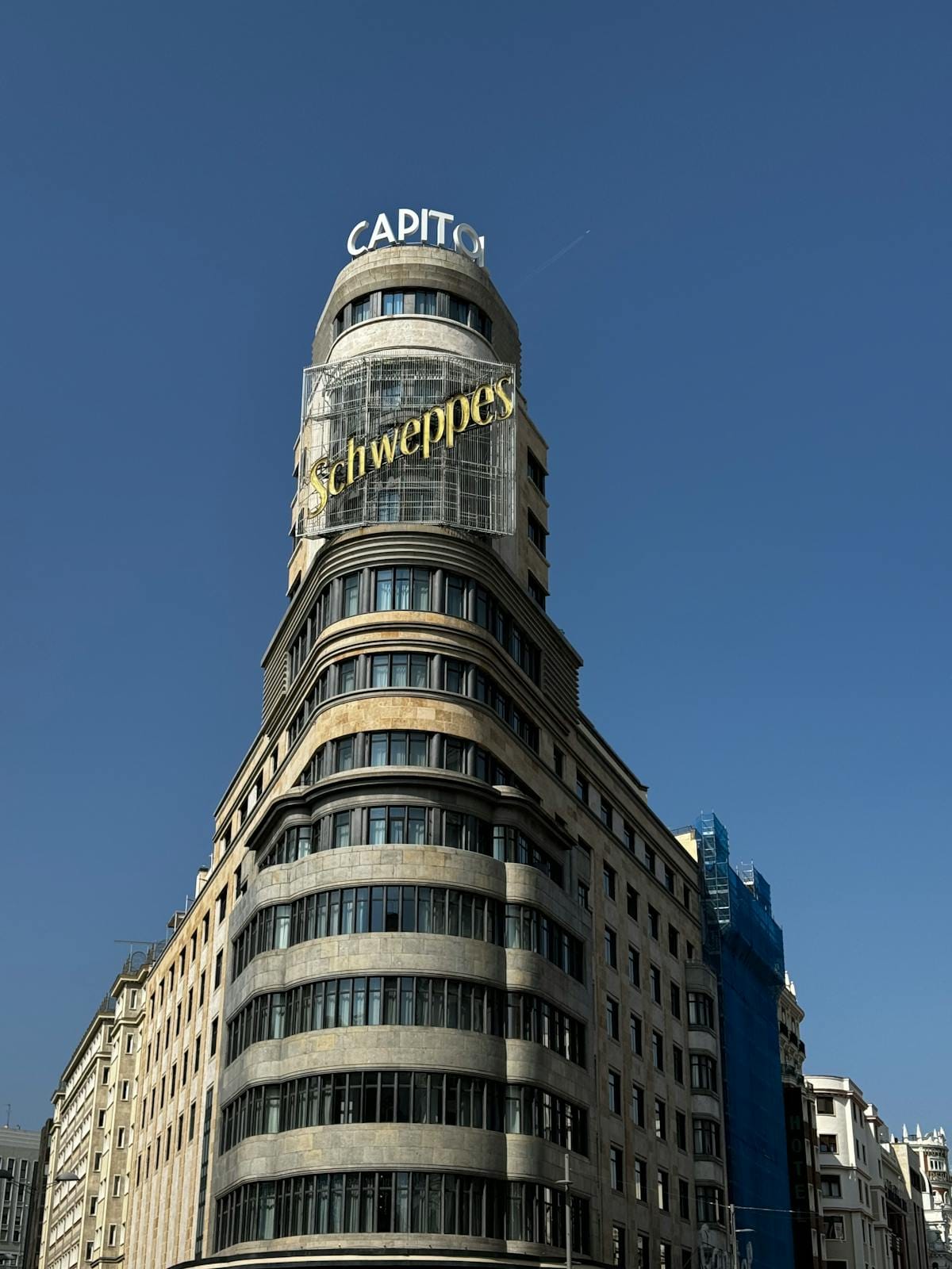 Why Americans leave Spain Gran Via Madrid busy street
