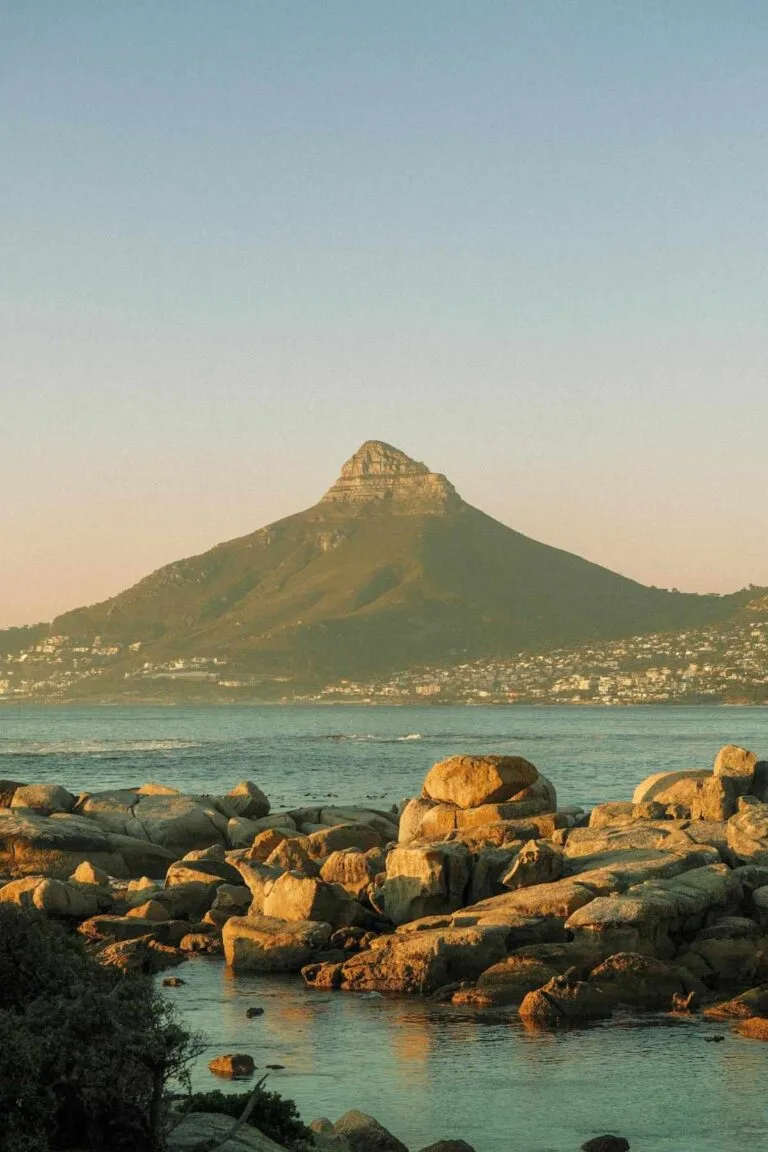 Cape Town Expat Guide for Americans (2026) 1 Lion's Head at sunset overlooking Cape Town beach for American expat guide 2026