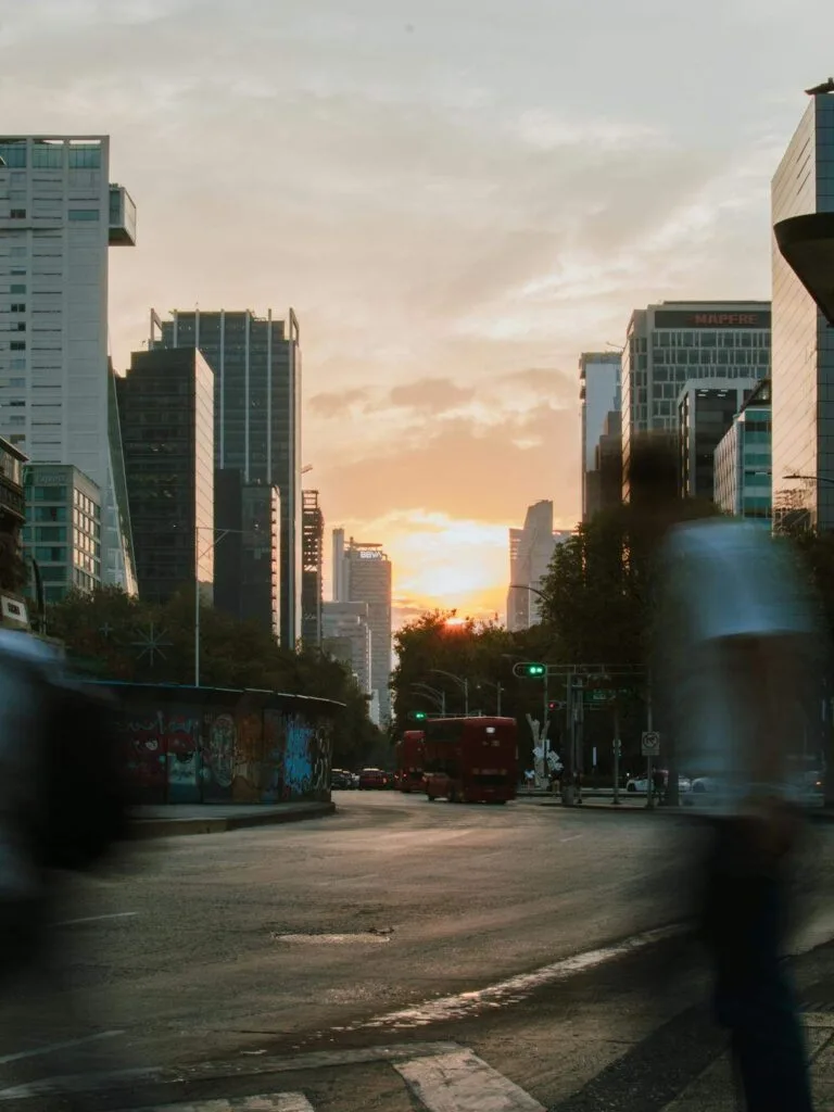 Mexico Digital Nomad Visa: Requirements, Costs & How to Apply (2026) 10 Mexico City skyline at sunset - Mexico digital nomad visa guide for Americans