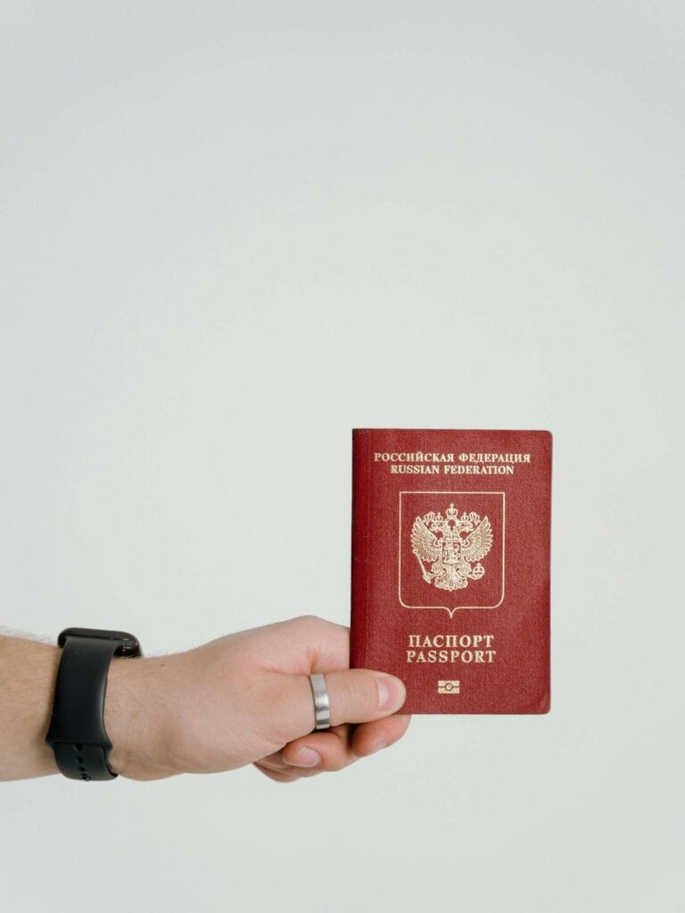 Proof of funds digital nomad visa documentation with passport